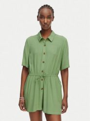 Roxy Kombinezon Real Tomorrow ERJWO03010 Zielony Regular Fit. Zielone sukienki damskie Roxy, m, bez wzorów, z wiskozy, bez kołnierzyka, bez ramiączek. Za 299.99 zł.