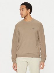 BOSS Chinosy 50529308 Beżowy Relaxed Fit. Brązowe eleganckie spodnie męskie Boss, bez wzorów, z bawełny. Za 319.99 zł.
