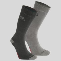 Skarpety turystyczne Craghoppers NosiLife Travel Twin Pack Socks. Niebieskie skarpetki damskie Craghoppers, bez wzorów. Za 140.99 zł.