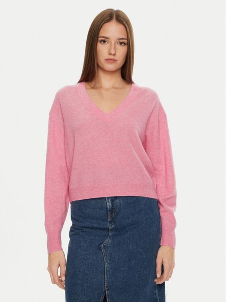 American Vintage Sweter Raxow RAX18AH24 Różowy Loose Fit. Czerwone swetry nierozpinane damskie American Vintage, m, bez wzorów, z wełny, vintage, bez kołnierzyka, bez ramiączek. Za 369.99 zł.