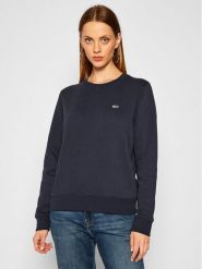Tommy Jeans Bluza Fleece DW0DW09227 Granatowy Regular Fit. Niebieskie bluzy damskie Tommy Jeans, xxs, bez wzorów, z jeansu, bez ramiączek, bez kaptura. Za 209.99 zł.