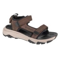 Męskie Sandały Peakfreak Rush Nubuck. Brązowe buty zimowe męskie Columbia, bez wzorów, z nubiku, sportowe, bez zapięcia. Za 426.99 zł.