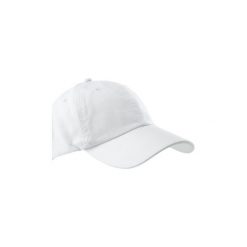 Czapka z daszkiem fitness. Białe czapki damskie DOMYOS, bez wzorów, z bawełny. W wyprzedaży za 14.99 zł.