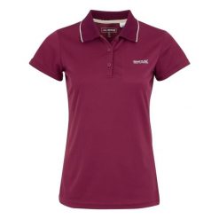 Koszulka Polo Damska Maverick V. Czerwone bluzki damskie Regatta, bez wzorów, bez kołnierzyka, bez ramiączek. Za 45.99 zł.