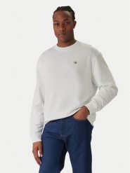 Calvin Klein Jeans Bluza LV04RC273G Biały Regular Fit. Białe bluzy męskie Calvin Klein Jeans, m, bez wzorów, z bawełny, bez ramiączek, bez kaptura. Za 369.99 zł.