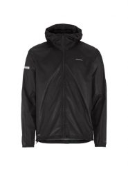 Craft Kurtka PRO Hydro Lightweight Męska – lekka, wodoodporna i wiatroszczelna. Czarne kurtki męskie Craft, l, bez wzorów, z materiału, z kapturem, do biegania. Za 533.50 zł.