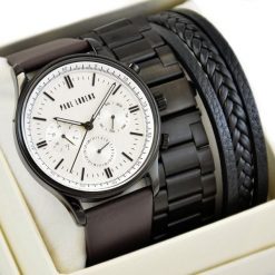 Zegarek Paul Lorens Zestaw męski zegarek FABER - 3B1-2 + bransoletka. Zegarki męskie Paul Lorens, bez wzorów. Za 512.87 zł.