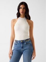 Marciano Guess Sweter G6GR25 Z0766 Écru Classic Fit. Białe swetry nierozpinane damskie Marciano Guess, s, z aplikacjami, z wiskozy, bez kołnierzyka, bez ramiączek. Za 395.99 zł.