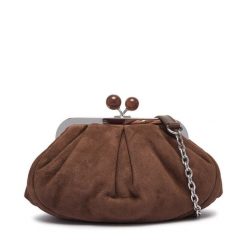 Torebka Weekend Max Mara. Brązowe torebki wizytowe damskie Weekend Max Mara, bez wzorów, bez dodatków. Za 1,239.00 zł.
