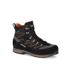 Męskie buty górskie na szeroką stopę AKU Trekker Lite III WIDE GTX. Czarne buty zimowe męskie Aku, bez wzorów, z materiału, za kostkę, bez obcasa, bez zapięcia. Za 933.00 zł.