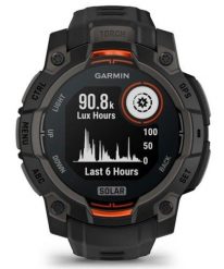 Garmin Instinct® 3 – 45 mm, Solar Zegarek Czarny. Czarne zegarki smartwatch Garmin, bez wzorów. Za 2,125.99 zł.