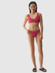 4F Dół od bikini damski - różowy XL. Czerwone bikini 4F, xl, bez wzorów, z elastanu. W wyprzedaży za 19.99 zł.