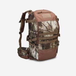 Plecak outdoor Solognac X-Acces 45 litrów Compact camo furtiv. Zielone plecaki męskie SOLOGNAC, bez wzorów, z materiału. Za 299.99 zł.