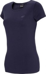4f t-shirt damski H4Z20-TSD001 GRANAT r.M. T-shirty damskie 4F, m, bez wzorów, bez kołnierzyka, bez ramiączek. Za 29.31 zł.