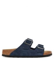 Birkenstock Klapki Arizona 1030916 Granatowy. Niebieskie klapki męskie Birkenstock, bez wzorów, ze skóry, bez zapięcia. Za 429.99 zł.