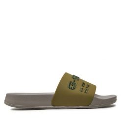 Klapki G-Star Raw. Szare klapki damskie G-Star Raw, bez wzorów, retro, bez obcasa, bez zapięcia. Za 149.99 zł.