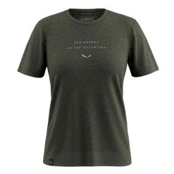 T-shirt damski Salewa Eagle Eitd AM. Zielone t-shirty damskie Salewa, s, bez wzorów, z materiału, bez kołnierzyka, bez ramiączek. Za 366.70 zł.