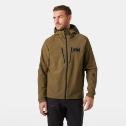 Kurtka narciarska Helly Hansen Odin Pro. Brązowe kurtki sportowe męskie Helly Hansen, na zimę, m, bez wzorów, bez kaptura, narciarskie. W wyprzedaży za 860.00 zł.