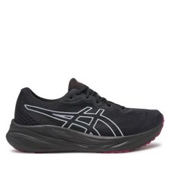 Buty do biegania Asics. Czarne obuwie sportowe damskie Asics, bez wzorów, bez zapięcia, do biegania. Za 499.99 zł.