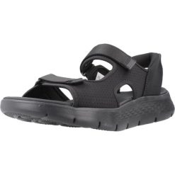 Sandały SKECHERS SLIP-INS GO WALK FLEX Czarny. Czarne sandały męskie Skechers, bez wzorów, z materiału, bez zapięcia. Za 344.99 zł.