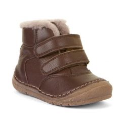 Buty dziecięcie za kostkę Froddo (G2110143-4). Brązowe obuwie trekkingowe damskie Froddo, za kostkę, bez zapięcia. Za 259.00 zł.