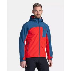 Męska kurtka softshel Kilpi RAVIO-M. Czerwone kurtki męskie Kilpi, l, bez wzorów, z softshellu, bez kaptura, trekkingowe. W wyprzedaży za 159.00 zł.