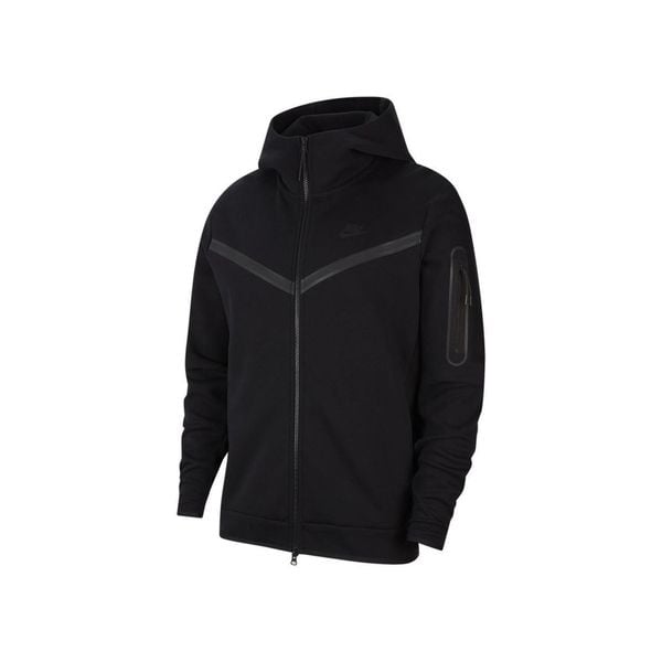 Bluza męska sportowa rozpinana z kapturem Nike TECH FLEECE. Czarne bluzy sportowe męskie Nike, m, bez wzorów, z kapturem, do piłki nożnej. W wyprzedaży za 349.00 zł.