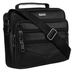 Skórzana torba męska na ramię do pracy - Rovicky. Torby na ramię męskie ROVICKY, ze skóry, na ramię. Za 65.99 zł.