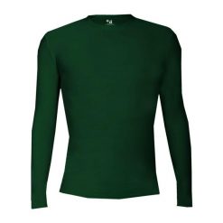 Koszulka z długim rękawem Pro Compression Adults Men Round Neck Undershirt. Zielone bluzy męskie BADGER SPORT, l, bez wzorów, sportowe, bez ramiączek, bez kaptura. Za 215.95 zł.