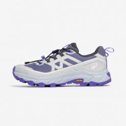 Buty turystyczne damskie MH900 Light. Fioletowe obuwie trekkingowe damskie QUECHUA, z kauczuku, bez zapięcia. Za 349.99 zł.