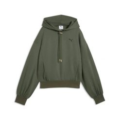 Bluza z kapturem z regulowanym sznurkiem damska Puma. Zielone bluzy damskie Puma, l, bez wzorów, bez ramiączek, z kapturem. Za 289.50 zł.