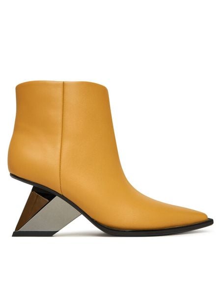 United Nude Botki Rockit Pull On Bootie 1094792816 Żółty. Żółte botki damskie United Nude, bez wzorów, ze skóry, bez obcasa, na słupku, bez zapięcia. Za 1,679.00 zł.
