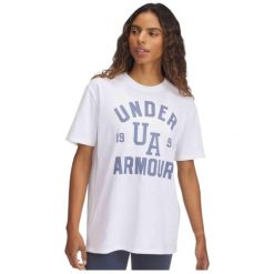Damski T-Shirt Under Armour Hwt Os Collegiate. Białe t-shirty damskie Under Armour, bez wzorów, sportowe, bez kołnierzyka, bez ramiączek. Za 189.99 zł.