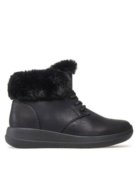 Clara Barson Trzewiki WS6010-02 Czarny. Czarne botki damskie Clara Barson, bez wzorów, ze skóry, bez obcasa, na płaskiej podeszwie, bez zapięcia. Za 169.99 zł.