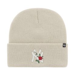 Damska czapka beanie 47 BRAND New York Yankees, beżowa. Brązowe czapki damskie 47 Brand, bez wzorów. Za 97.99 zł.