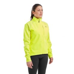 Damska kurtka wodoodporna Altura Night Vision Storm. Żółte kurtki sportowe damskie ALTURA, s, bez wzorów, z materiału, bez ramiączek, bez kaptura, rowerowe. Za 517.50 zł.