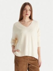 Kontatto Sweter 3M0842C Écru Relaxed Fit. Swetry nierozpinane damskie Kontatto, m, bez wzorów, z syntetyku, bez kołnierzyka, bez ramiączek. Za 339.99 zł.