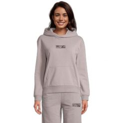 Damska bluza z kapturem Fila Baicoi. Szare bluzy damskie Fila, s, bez wzorów, z bawełny, bez ramiączek, z kapturem. Za 286.30 zł.