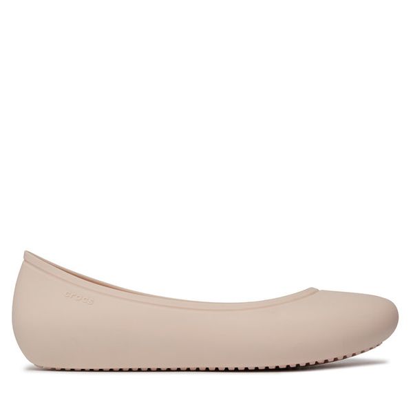 Baleriny Crocs. Czerwone balerinki damskie Crocs, bez wzorów, bez obcasa, bez zapięcia. Za 114.99 zł.