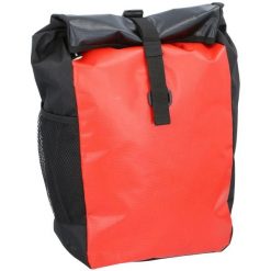 Jednostronna wodoszczelna torba rowerowa na bagażnik Dunlop. Czerwone torby na ramię męskie Dunlop, z materiału, na ramię, duże. Za 35.95 zł.