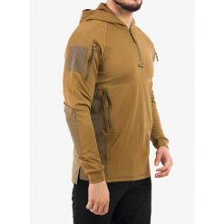 Bluza bushcraft męska Helikon-Tex Range Hoodie. Brązowe bluzy męskie HELIKON-TEX, l, bez wzorów, bez kaptura. Za 261.99 zł.