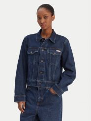 Calvin Klein Jeans Kurtka jeansowa Classic LV047E903G Granatowy Regular Fit. Niebieskie kurtki damskie Calvin Klein Jeans, m, bez wzorów, z bawełny, bez kaptura. Za 449.99 zł.