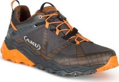 Buty trekkingowe męskie Aku M'S FLYROCK, black/ orange, 41.5. Czarne trekkingi męskie Aku, bez zapięcia. Za 531.64 zł.