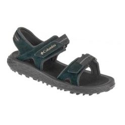 Damskie Zamszowe Sandały Konos. Czarne sandały damskie Columbia, bez wzorów, z gumy, z otwartym noskiem, bez obcasa, bez zapięcia. Za 367.99 zł.