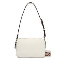 Torebka Calvin Klein. Białe listonoszki damskie Calvin Klein, bez wzorów, bez dodatków. Za 409.99 zł.
