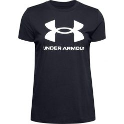 Koszulka damska Under Armour à manches courtes Sportstyle Graphic. Białe bluzki damskie Under Armour, l, bez wzorów, sportowe, bez kołnierzyka, bez ramiączek. Za 172.00 zł.