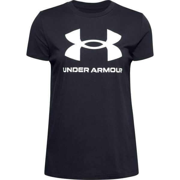 Koszulka damska Under Armour à manches courtes Sportstyle Graphic. Białe bluzki damskie Under Armour, m, bez wzorów, sportowe, bez kołnierzyka, bez ramiączek. Za 214.00 zł.