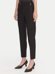Maryley Spodnie materiałowe 25IB52Z/M17/43NE Czarny Regular Fit. Czarne spodnie materiałowe damskie Maryley, bez wzorów, z materiału. Za 259.99 zł.