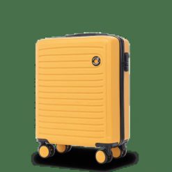 Walizka KABINOWA Wings ABS+ COOT 20" Yellow. Żółte walizki damskie Wings, bez wzorów, z materiału. Za 139.90 zł.
