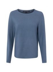 Franco Callegari Sweter z dzianiny Kobiety Bawełna niebieski, XXXL. Niebieskie swetry nierozpinane damskie Franco Callegari, uniwersalny, bez wzorów, z bawełny, eleganckie, bez kołnierzyka, bez ramiączek. Za 249.95 zł.